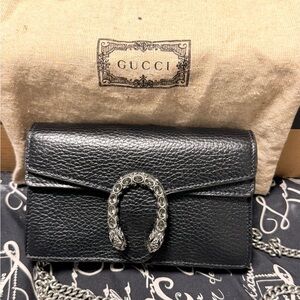 Gucci Black Leather Women's Bag